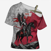Poland Winged Hussar Warrior Cross Shoulder Shirt Polska Flag Armor Spirit