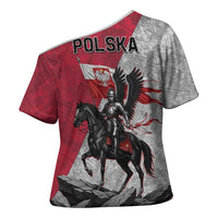 Poland Winged Hussar Warrior Cross Shoulder Shirt Polska Flag Armor Spirit