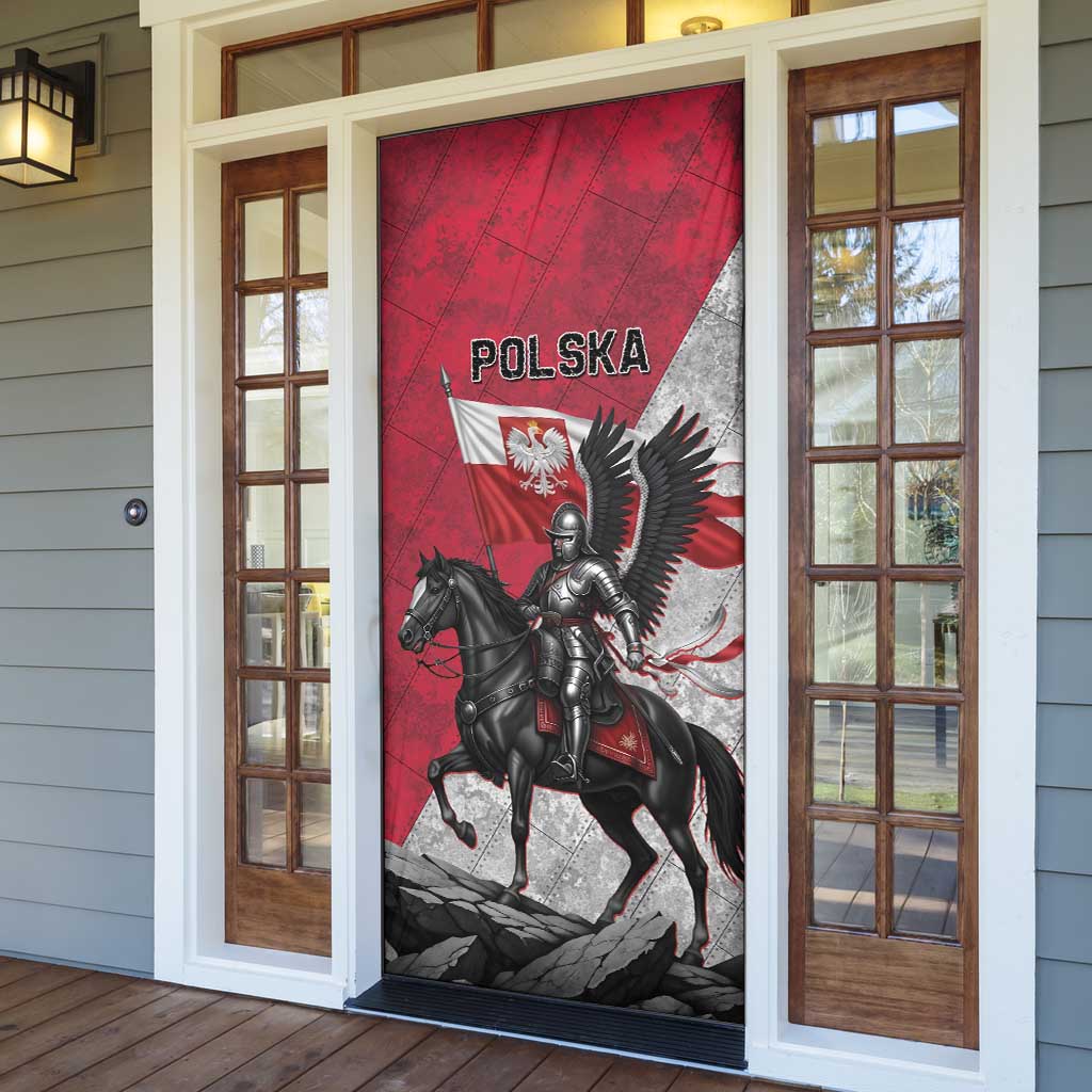 Poland Winged Hussar Warrior Door Cover Polska Flag Armor Spirit