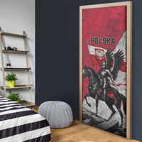Poland Winged Hussar Warrior Door Cover Polska Flag Armor Spirit