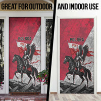Poland Winged Hussar Warrior Door Cover Polska Flag Armor Spirit