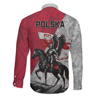 Poland Winged Hussar Warrior Family Matching Mermaid Dress and Hawaiian Shirt Polska Flag Armor Spirit