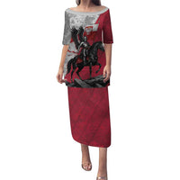 Poland Winged Hussar Warrior Family Matching Puletasi and Hawaiian Shirt Polska Flag Armor Spirit
