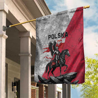Poland Winged Hussar Warrior Garden Flag Polska Flag Armor Spirit