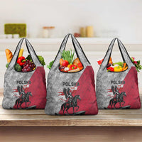Poland Winged Hussar Warrior Grocery Bag Polska Flag Armor Spirit