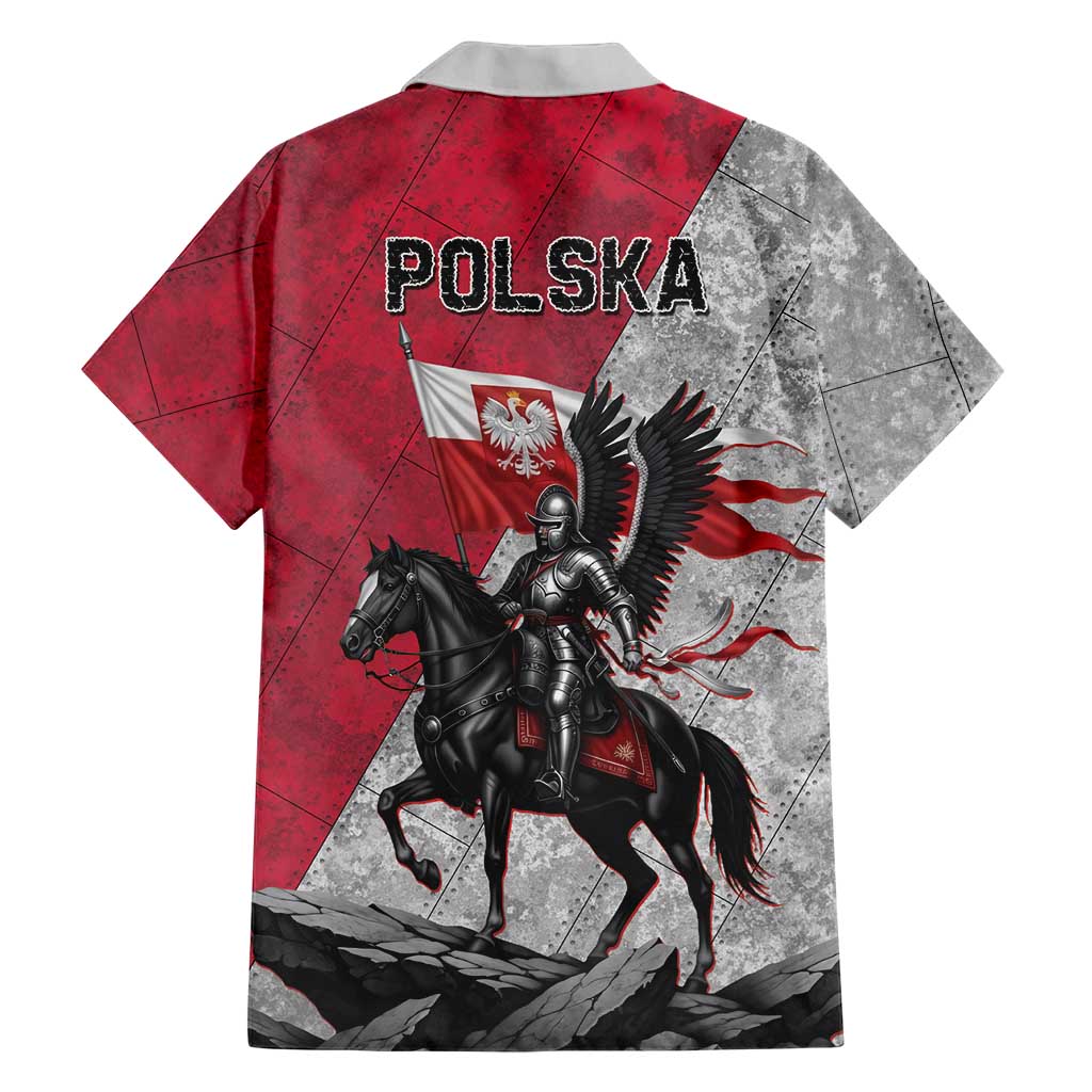 Poland Winged Hussar Warrior Hawaiian Shirt Polska Flag Armor Spirit