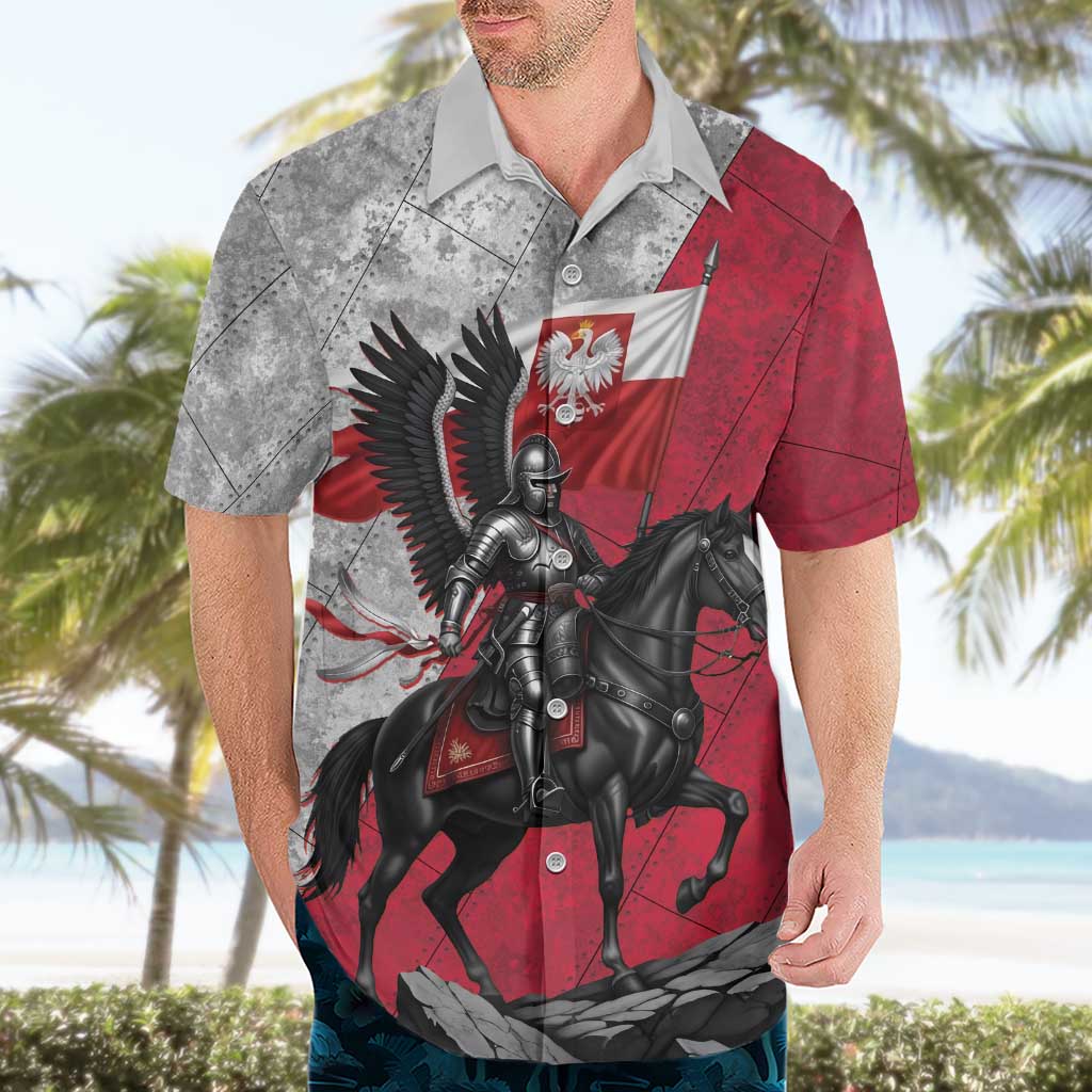 Poland Winged Hussar Warrior Hawaiian Shirt Polska Flag Armor Spirit