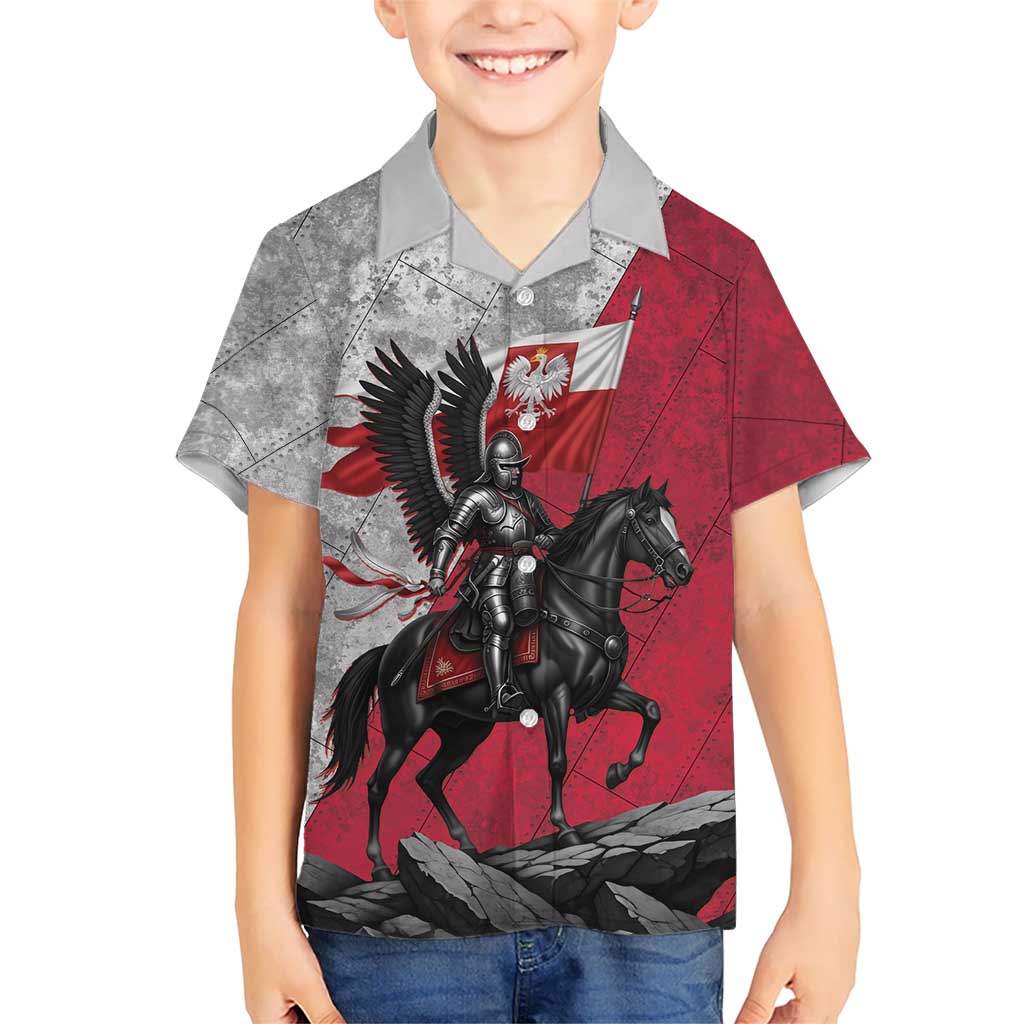 Poland Winged Hussar Warrior Hawaiian Shirt Polska Flag Armor Spirit
