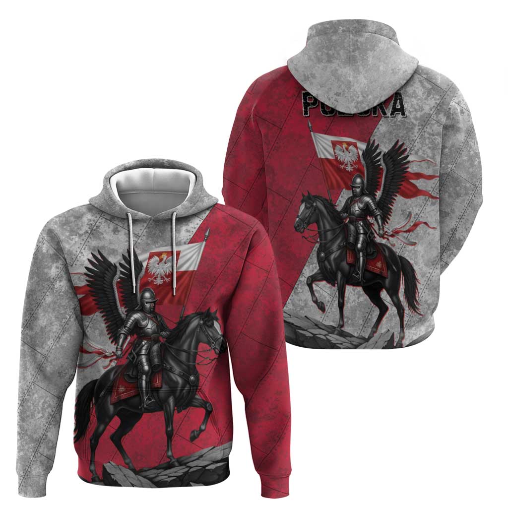 Poland Winged Hussar Warrior Hoodie Polska Flag Armor Spirit