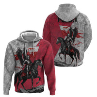 Poland Winged Hussar Warrior Hoodie Polska Flag Armor Spirit