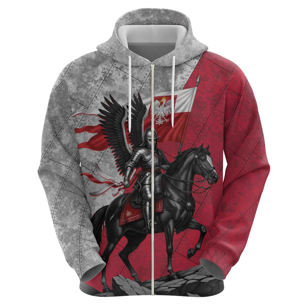 Poland Winged Hussar Warrior Hoodie Polska Flag Armor Spirit