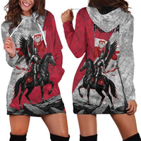 Poland Winged Hussar Warrior Hoodie Dress Polska Flag Armor Spirit