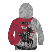 Poland Winged Hussar Warrior Kid Hoodie Polska Flag Armor Spirit