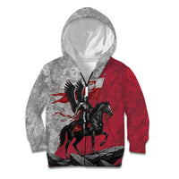 Poland Winged Hussar Warrior Kid Hoodie Polska Flag Armor Spirit
