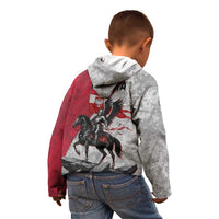 Poland Winged Hussar Warrior Kid Hoodie Polska Flag Armor Spirit
