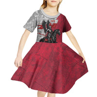 Poland Winged Hussar Warrior Kid Short Sleeve Dress Polska Flag Armor Spirit