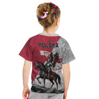 Poland Winged Hussar Warrior Kid T Shirt Polska Flag Armor Spirit