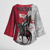 Poland Winged Hussar Warrior Kimono Sleeve Blouse Polska Flag Armor Spirit