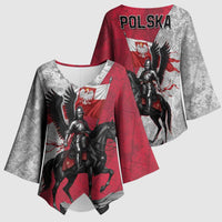 Poland Winged Hussar Warrior Kimono Sleeve Blouse Polska Flag Armor Spirit
