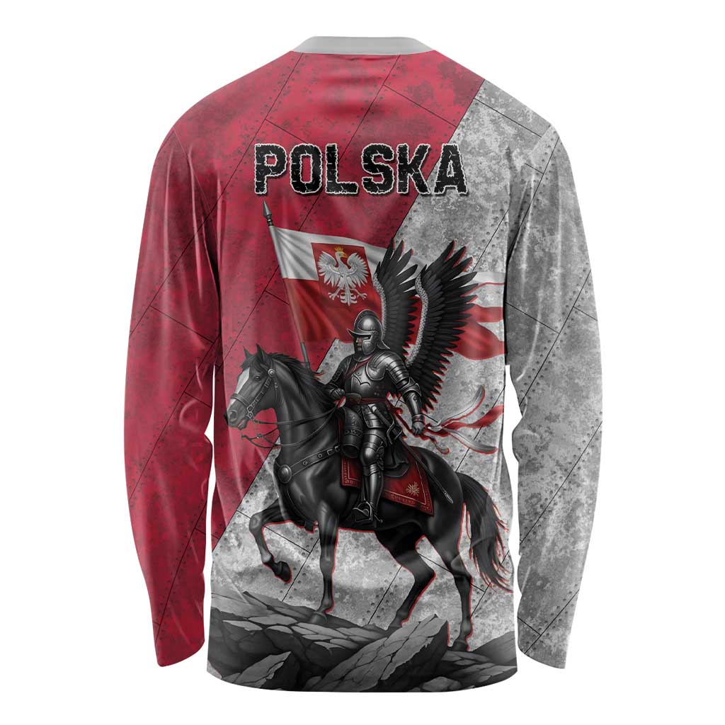 Poland Winged Hussar Warrior Long Sleeve Shirt Polska Flag Armor Spirit