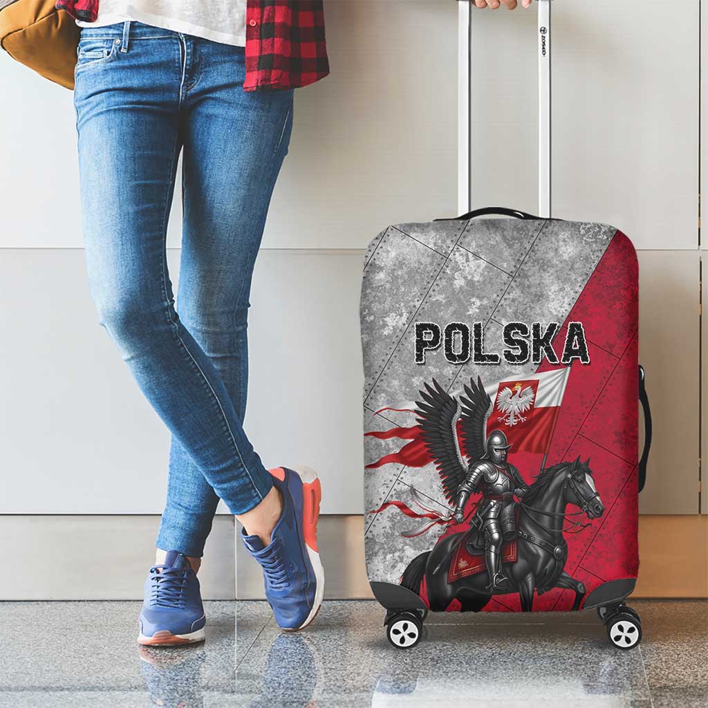 Poland Winged Hussar Warrior Luggage Cover Polska Flag Armor Spirit