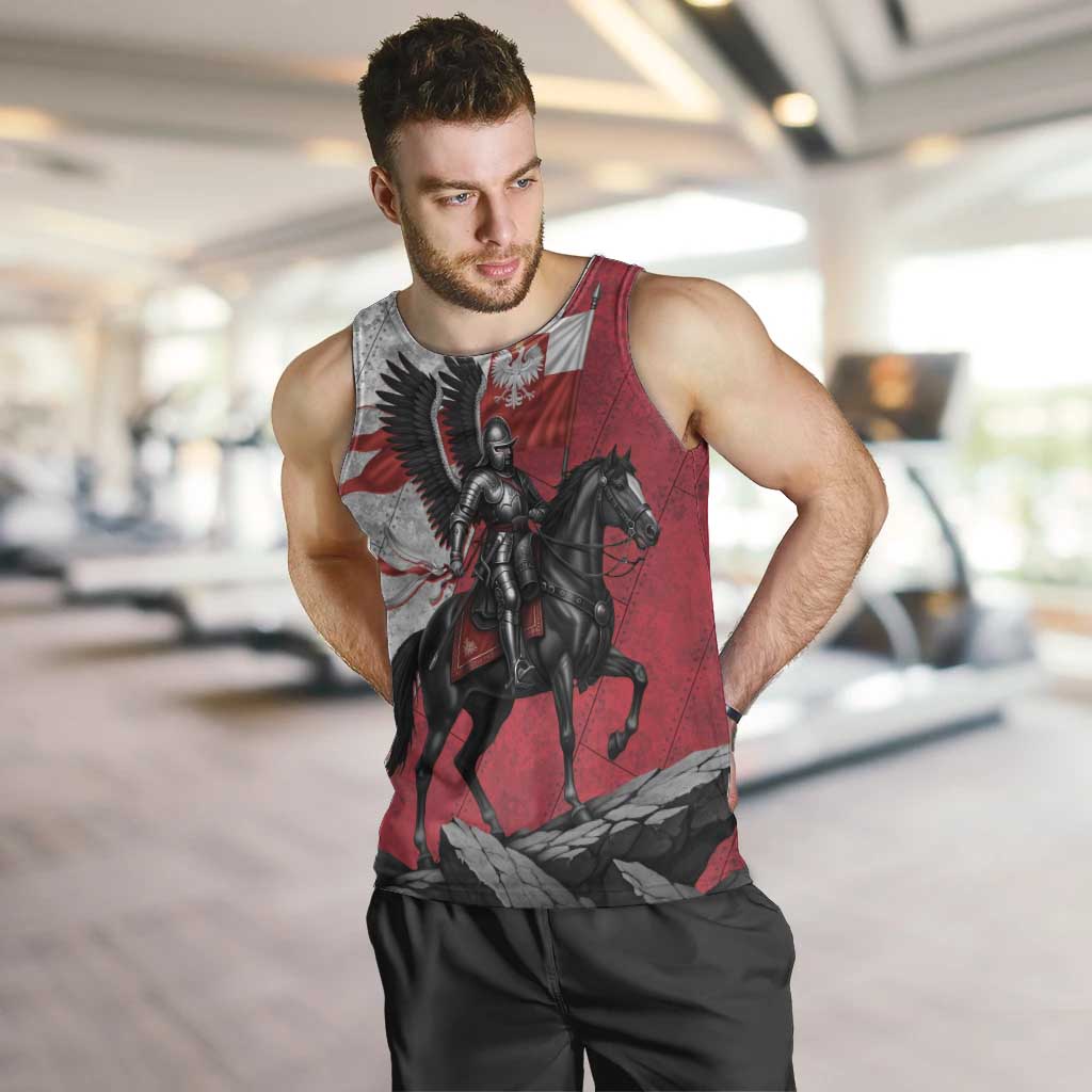 Poland Winged Hussar Warrior Men Tank Top Polska Flag Armor Spirit