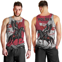 Poland Winged Hussar Warrior Men Tank Top Polska Flag Armor Spirit