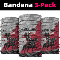 Poland Winged Hussar Warrior Neck Gaiter Polska Flag Armor Spirit