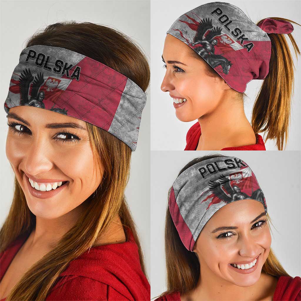 Poland Winged Hussar Warrior Neck Gaiter Polska Flag Armor Spirit