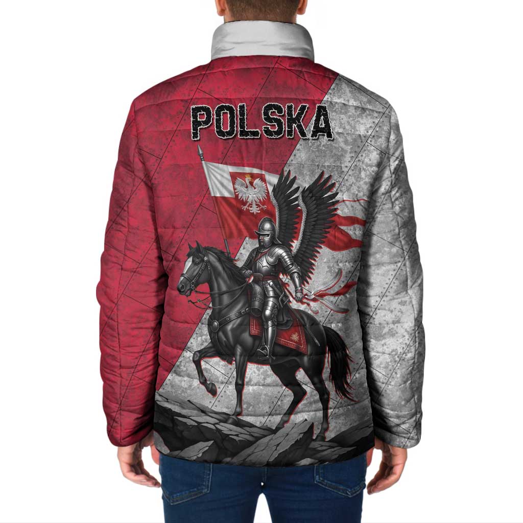 Poland Winged Hussar Warrior Padded Jacket Polska Flag Armor Spirit
