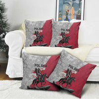 Poland Winged Hussar Warrior Pillow Cover Polska Flag Armor Spirit