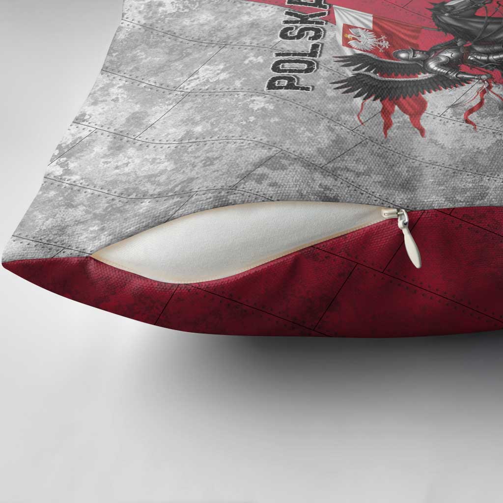 Poland Winged Hussar Warrior Pillow Cover Polska Flag Armor Spirit
