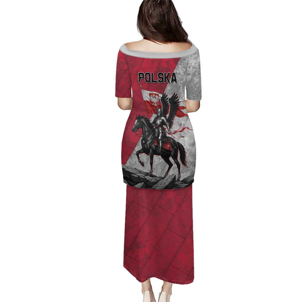 Poland Winged Hussar Warrior Puletasi Polska Flag Armor Spirit