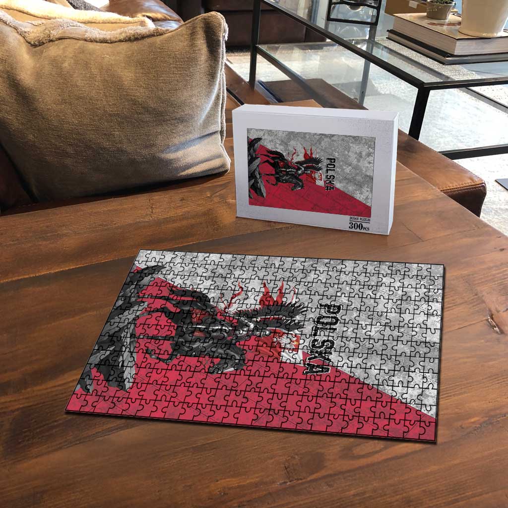 Poland Winged Hussar Warrior Puzzle Polska Flag Armor Spirit