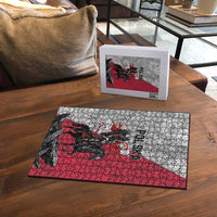 Poland Winged Hussar Warrior Puzzle Polska Flag Armor Spirit