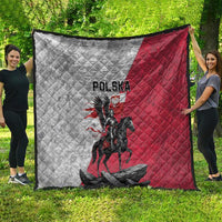 Poland Winged Hussar Warrior Quilt Polska Flag Armor Spirit