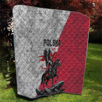 Poland Winged Hussar Warrior Quilt Polska Flag Armor Spirit