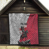 Poland Winged Hussar Warrior Quilt Polska Flag Armor Spirit