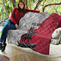 Poland Winged Hussar Warrior Quilt Polska Flag Armor Spirit