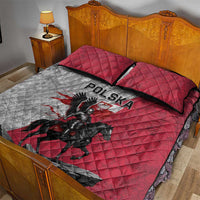 Poland Winged Hussar Warrior Quilt Bed Set Polska Flag Armor Spirit