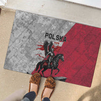 Poland Winged Hussar Warrior Rubber Doormat Polska Flag Armor Spirit