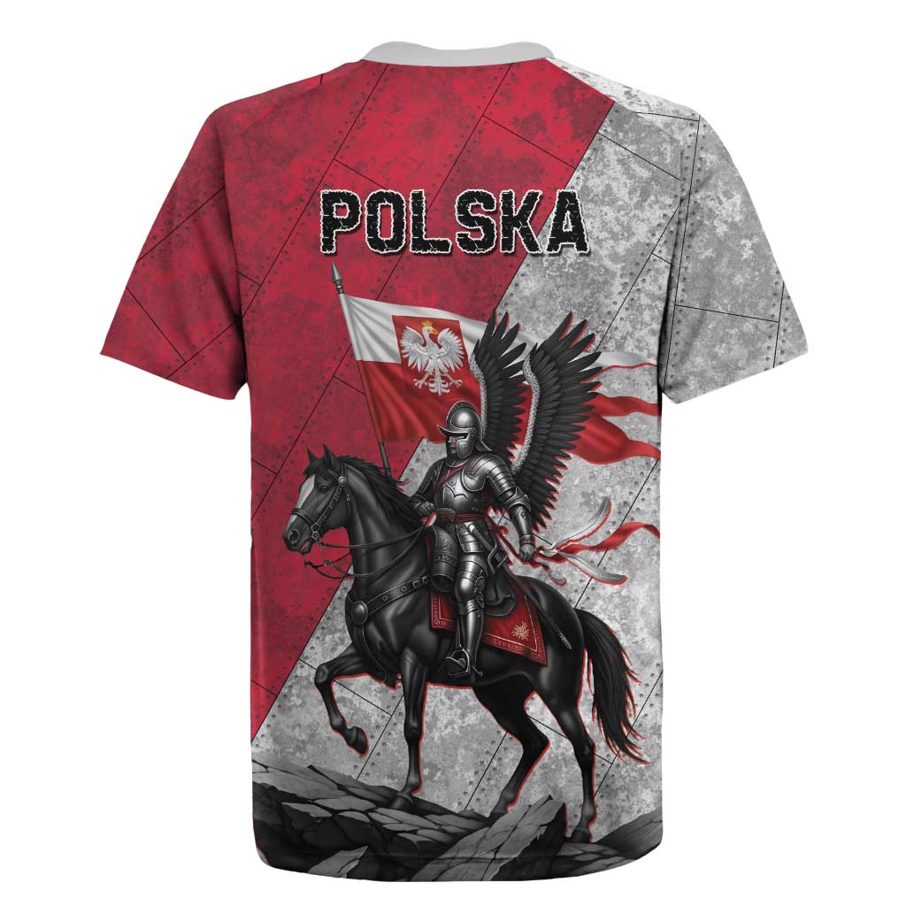 Poland Winged Hussar Warrior Rugby Jersey Polska Flag Armor Spirit