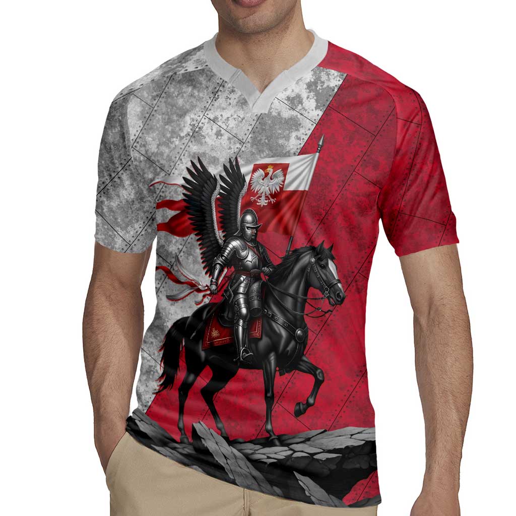 Poland Winged Hussar Warrior Rugby Jersey Polska Flag Armor Spirit