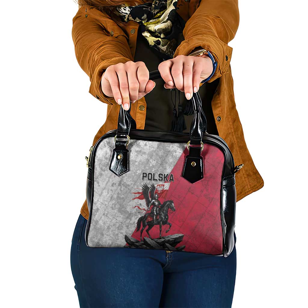 Poland Winged Hussar Warrior Shoulder Handbag Polska Flag Armor Spirit
