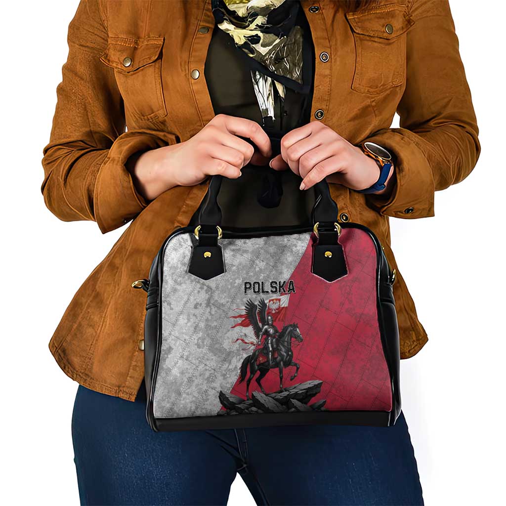 Poland Winged Hussar Warrior Shoulder Handbag Polska Flag Armor Spirit