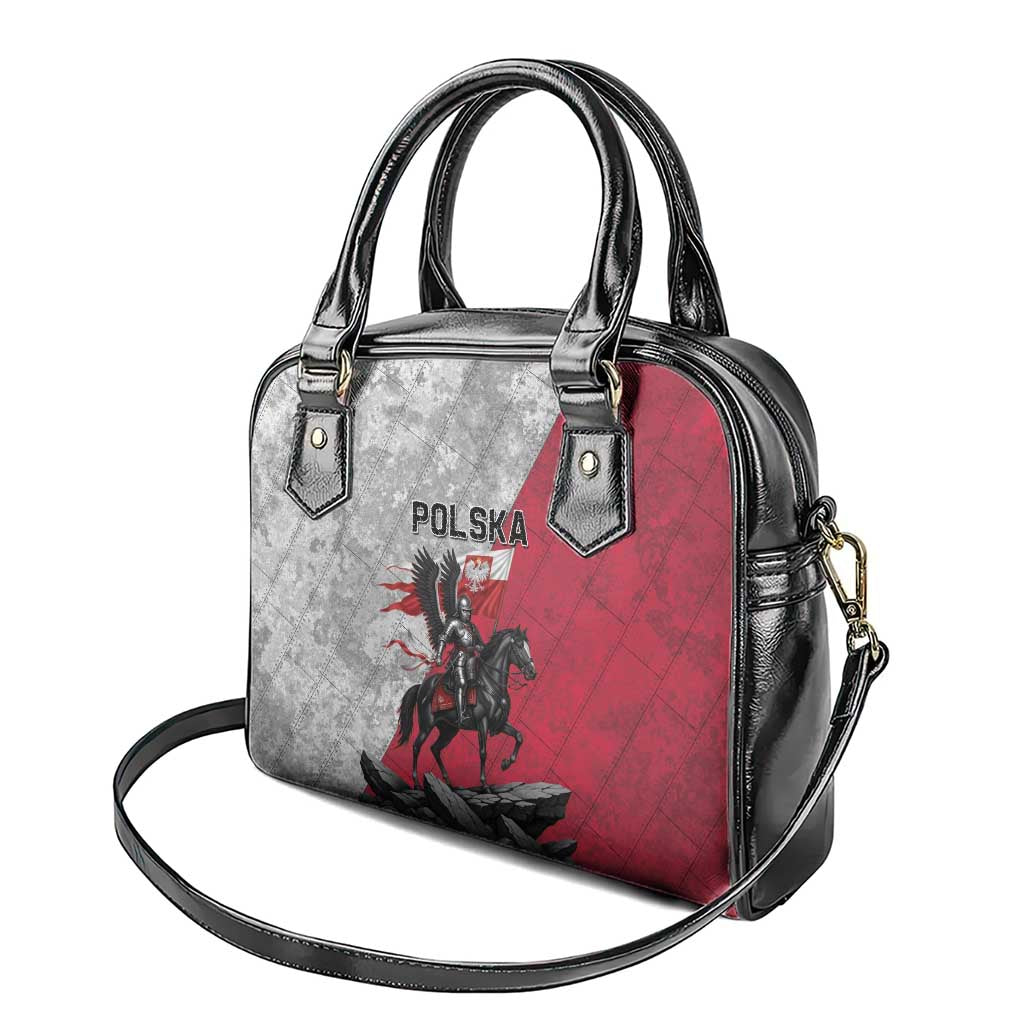 Poland Winged Hussar Warrior Shoulder Handbag Polska Flag Armor Spirit