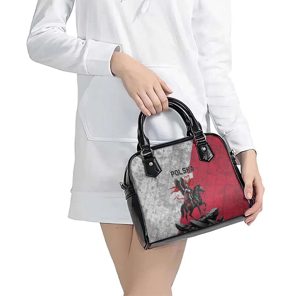 Poland Winged Hussar Warrior Shoulder Handbag Polska Flag Armor Spirit