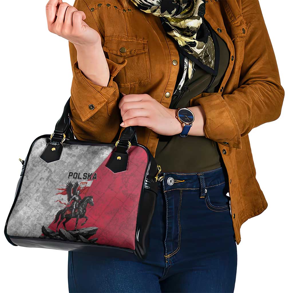 Poland Winged Hussar Warrior Shoulder Handbag Polska Flag Armor Spirit