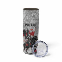 Poland Winged Hussar Warrior Skinny Tumbler Polska Flag Armor Spirit