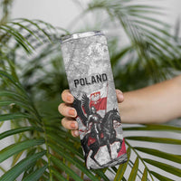 Poland Winged Hussar Warrior Skinny Tumbler Polska Flag Armor Spirit